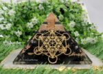 Large Orgone Pyramid of Shungite Stones | Shungite Pyramid Crystal | Metatron Cube Orgonite Pyramid | Organ Pyramids Positive Energy Healing - Image 4