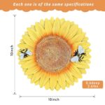 DAMEING Sunflower Stepping Stones Outdoor Garden Decoration, 2 Pack Paving Stones Kit for Outside Patio Landscape Yard Walkway Path, Anniversary Housewarming Birthday Gift, Indoor Decoation - Image 2