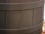 Good Ideas Rain Wizard 50 Gallon Plastic Rain Barrel for Outdoor Rainwater Collection and Storage Features a Metal Spigot and Flat Back Design, Oak - Image 8