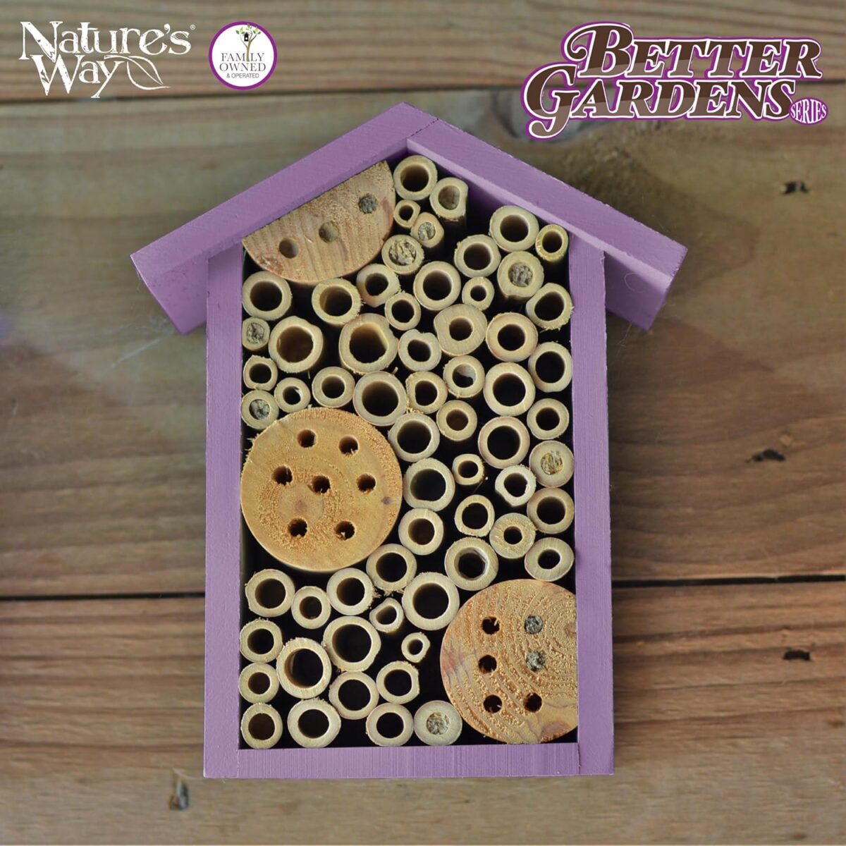 Nature's Way Bird Products PWH1-B Purple Bee House - Image 4