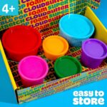 Play-Doh 6 Variety Compounds–Super Stretch, Play Foam, Butter, Cloud Dough for Kids, Sensory Dough, Kit, Gifts for Kids, Popular Kids Toys, Party Favors for Kids 8-12, Compound Packs - Image 4