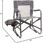 GCI Outdoor Freestyle Rocker Portable Folding Rocking Chair, Outdoor Camping Chair with Side Table - Image 7