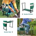 BESTHLS Garden Kneeler and Seat - Heavy Duty Folding Stool with Thick Pad, Tool Pouch, 330 lbs Capacity - Knee & Back Support, Perfect for Seniors, Women, Men - Image 4