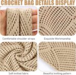 hatisan Crochet Bags for Women - Summer Beach Tote, Aesthetic Hippie Knit Bag - Image 4