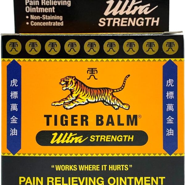 Tiger Balm Pain Relieving Ointment, Sports Ultra, 50g – Professional Size – Sports Rub Ultra Strength – Relief for Hand Arthritis – Tiger Balm Ultra