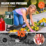VEVOR Folding Garden Kneeler and Seat Heavy Duty, Widened 8" EVA Foam Pad, Portable Garden Stool with Tool Bags, Gardening Bench to Relieve Knee & Back Pain, Great Gifts for Seniors, Women, Parents - Image 6