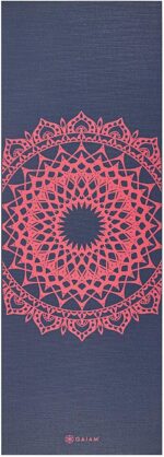 Gaiam Print Yoga Mat, Non Slip Exercise & Fitness Mat for All Types of Yoga, Pilates & Floor Exercises - Image 4