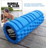 RumbleRoller Basic Bumpy Foam Roller, Solid Core EVA Foam Roller with Grid/Bump Texture for Deep Tissue Massage and Self-Myofascial Release - Image 2