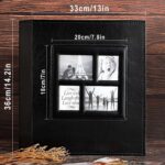 Ywlake Photo Album 4x6 500 Pockets Photo, Extra Large Capacity Family Wedding Picture Albums Holds 500 Horizontal and Vertical Photos Black - Image 5