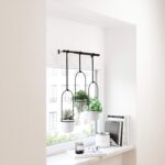 Umbra Triflora Hanging Planter for Window, Indoor Herb Garden, Set of 3, White/Black - Image 10