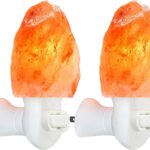 Spantik Pink Himalayan Salt Lamps - Hand Carved, Natural Night Lights for Bedrooms and Home Decor