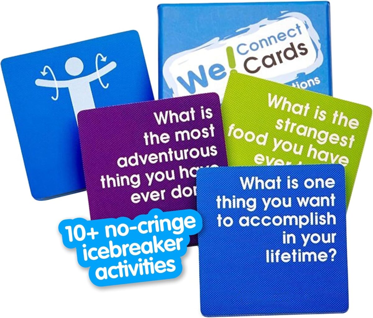 Connect Cards - Icebreaker Conversation Starter Card Games | Team Building Game for Work | Group Connection Activities for Adults | Featured by TEDx (60 Cards) - Image 1