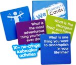 Connect Cards - Icebreaker Conversation Starter Card Games | Team Building Game for Work | Group Connection Activities for Adults | Featured by TEDx (60 Cards)