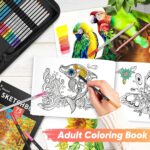 iBayam 78-Pack Drawing Set Sketching Kit, Pro Art Supplies with 75 Sheets 3-Color Sketch Book, 32 Coloring Book, Charcoal, Metallic, Watercolor, Graphite Pencils for Adults Kids Teens Girls Boys Gifts - Image 4