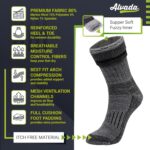 Alvada Warm Thermal Wool Socks for Winter Moisture Wicking and Breathable Cozy Boot Socks - Image 4