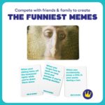WHAT DO YOU MEME? Family Edition by Relatable, Now with Refreshed Content - Kids Games 8+, Family Games for Kids and Adults, Easter Basket Stuffers, Includes 300 Caption Cards, 108 Photo Cards - Image 3
