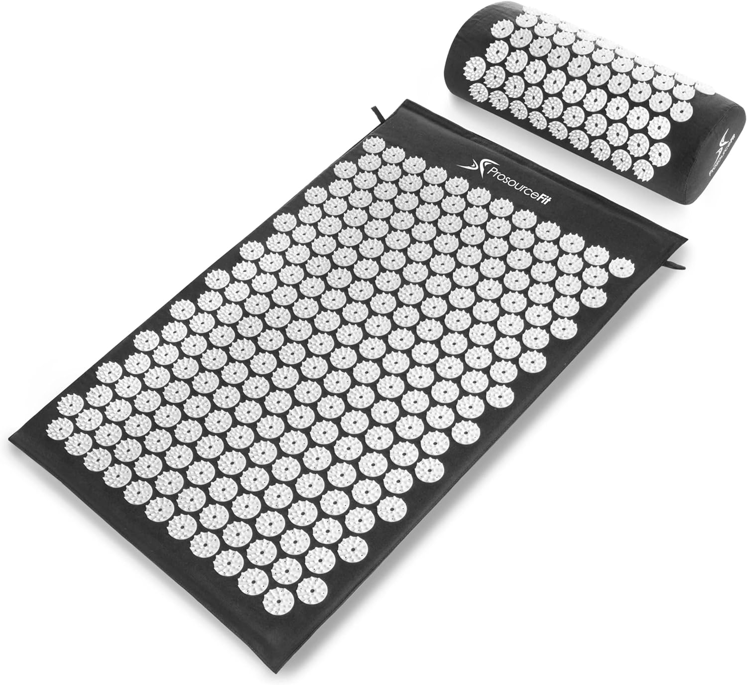 81MQvwL4ZwL._AC_SL1500_.jpg ProsourceFit Acupressure Mat and Pillow Set for Back/Neck Pain Relief and Muscle Relaxation, Blue - Image 1