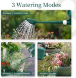 2 Gallon Watering Can for Outdoor Plants with Removable Long Spout and Stainless Steel Sprinkler Head, Large Plastic Watering Can for Garden Flowers Plants - Image 4