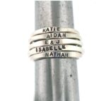 Teeny Tiny Stacking Sterling Silver Ring By Hannah Design Personalized Ring - Image 5