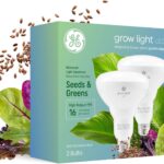 GE Grow Lights for Indoor Plants, BR30 Indoor Floodlight, LED Light Bulbs for Seeds and Greens with Balanced Spectrum, 25,000 Hours Lifespan, 16 PPF, 2 Pack (Packaging May Vary)