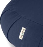 CRESCENT Zafu Meditation Cushion | Organic Cotton | Buckwheat Hulls | Removable Washable Cover - Image 4