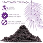 Slofoodgroup Freeze Dried Açaí Powder - Pure Acai Powder from Brazil (.25Lb/4oz Açaí), Acai Fruit Powder - Image 4