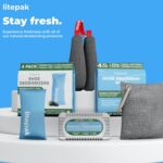 Litepak Activated Charcoal Bags Odor Absorber, (8 Pack, Large), Bamboo Charcoal, Natural Car Air Purifier, Closet Deodorizer, and Odor Eliminator For Home (8x200g) - Image 9