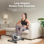 Sunny Health & Fitness Dual Function Under-Desk Bike Trainer, Mini Exercise Machine for Senior Training, Arm/Leg Cardio Cycle Workout, Optional Magnetic, Motorized & Free SunnyFit App Bluetooth Link - Image 4