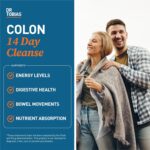 Dr. Tobias Colon 14 Day Cleanse, Advanced Gut Cleanse Detox for Women & Men with Cascara Sagrada, Psyllium Husk, Senna Leaf & Probiotics, Non-GMO Colon Cleanse, 28 Capsules 1-2 Daily - Image 3