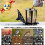 Birdream 2 Pack Bird Feeders for Outdoor Hanging, Retro Pagoda Design Fun Installation Bird Feeder, Attracting Wild Birds Chickadees Goldfinches Cardinals Finches and Sparrows - Image 2
