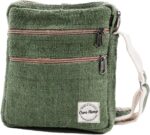 Core Hemp Multi Pocket Crossbody Bag Purse Made From Pure Hemp
