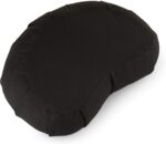 CRESCENT Zafu Meditation Cushion | Organic Cotton | Buckwheat Hulls | Removable Washable Cover - Image 2