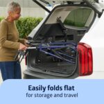 Medline Steel Rollator Walker with Seat, Blue, 300 lb. Weight Capacity, 8” Wheels, Foldable, Adjustable Handles, For Seniors, For Mobility Impairment - Image 4