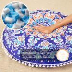 32 in Meditation Floor Cushion, Round Large Floor Pillow for Adult, Yoga Pillows for Sitting on Floor, Madala, Memory Foam Filling - Image 6
