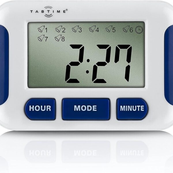 Pill Reminder with 8 Alarms per Day, Pill Tracker, Pill Timer, Medication Reminder Devices, Medication Tracker, Essential Parkinson's Patient Gadget