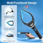 Grabber Reacher Tool - 32” Extra Long Foldable Gripper and Reaching Tool - Heavy Duty Pick Up Stick Grabbers for Seniors, Trash, Surgery Recovery Must Haves Gifts (Blue) - Image 4
