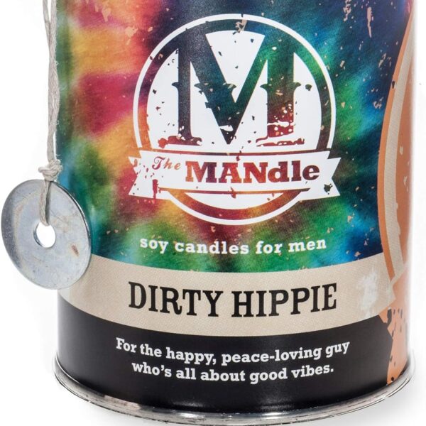 Eco Candle Co. The Mandle Soy Candle for Men - Scents of Nag Champa Incense - Dirty Hippie, 15 oz. Paint Can - 100% Soy Wax, No Lead, Hand Poured, Phthalate Free, Made from Midwest Grown Soybeans
