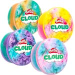 Play-Doh Scented Cloud, 4-Piece Bundle Pack, Play Doh Kit, Gifts for Kids, Popular Kids Toys, Party Favors for Kids 8-12, Play-Doh Compound Packs, Play Doh Bulk Pack, Kids Gifts 8-12, Sensory Dough