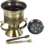 Frankincense Resin Incense Burner, Incense Censer, Bakhoor Burner, Charcoal Incense Burner, Incense Burner with Handle Tongs for Yoga, Spa Aromatherapy