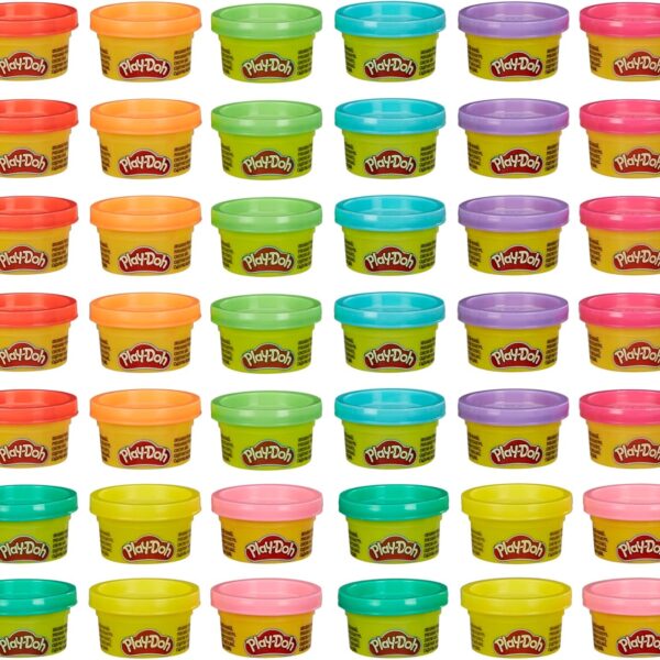 Play-Doh Bulk 42-Pack of 1-Ounce Cans, Easter Basket Stuffers for Girls & Boys, Party Favors, Kids Arts & Crafts, Preschool Toys, Ages 2+ (Amazon Exclusive)
