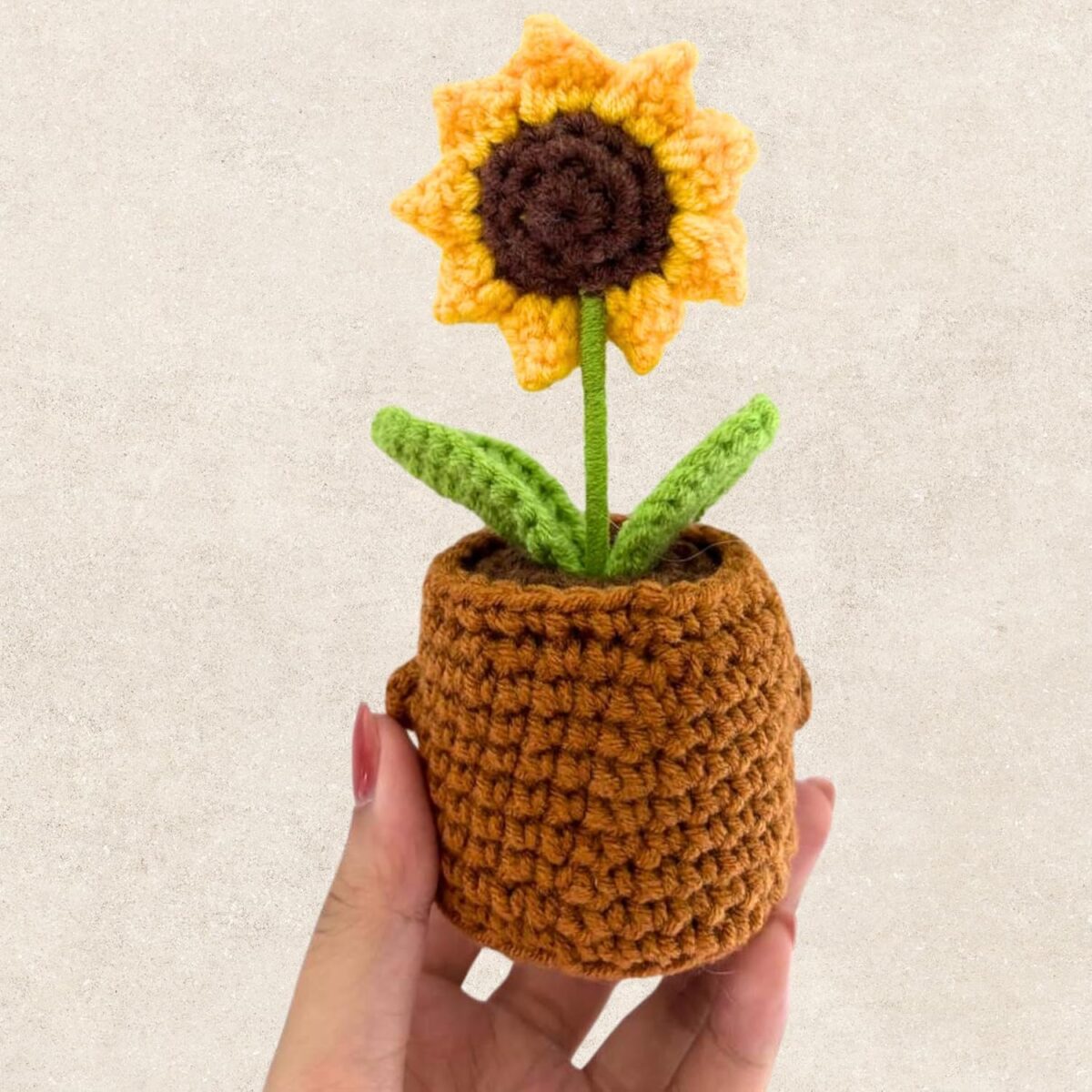 Gossby Handmade Positive Sunflower Doll Crochet with Card - This is A Little Reminder - Appreciation Gift for Coworker, Friend, Teacher, Sister, Mom - Christmas, Birthday, Thank You Gift Women, Men - Image 3