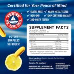 Triple Strength Omega 3 Fish Oil 3600 mg | EPA & DHA | Over 2100mg Omega-3 Fatty Acids | 1300mg EPA + 860mg DHA | Best Essential Fatty Acids | Premium Wild Caught & Burpless Fish Oil | 120 Ct - Image 6