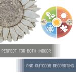 NAT & Jules Sunflower Shaped Dimensional Indoor Outdoor 12 inch Cast Resin Decorative Garden Stepping Stone, Patio, Walkway Sculpture Yard Art, Stone Grey - Image 4