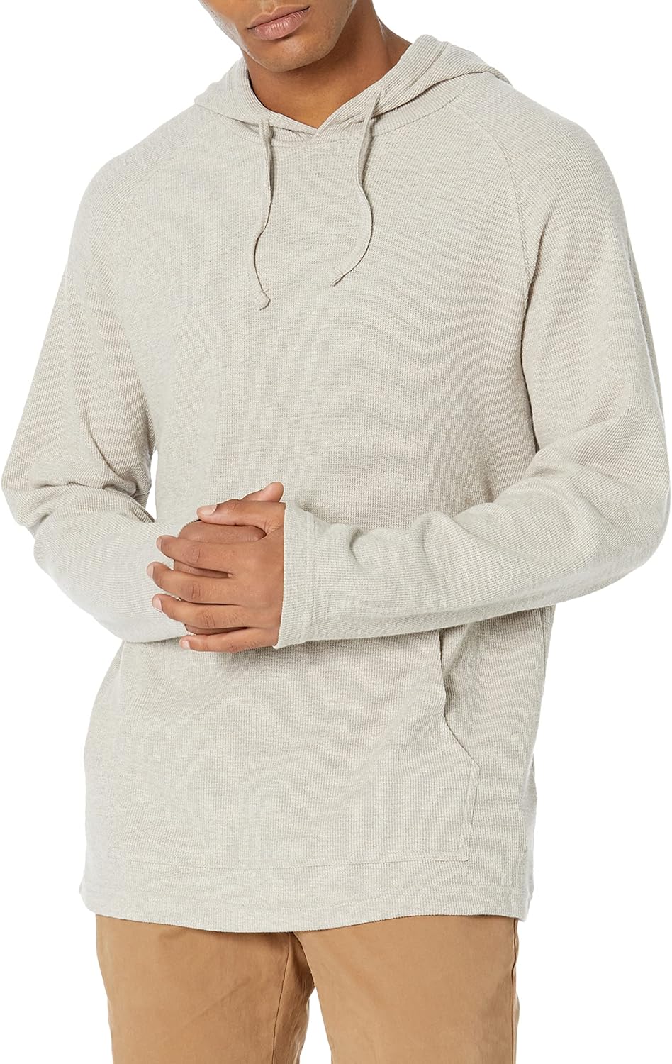 81R2X7DAk3L._AC_SL1500_.jpg Amazon Essentials Men's Pullover Hoodie, Long-Sleeve Slub Thermal (Previously GoodThreads) - Image 1