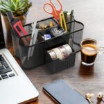 Deco Brothers Desk Organizers Pen Holder Office Caddy Storage, Black - Image 3