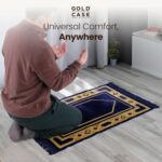 Home Collection Islamic Prayer Mat - Islam Praying Rug for Muslim Women & Men - Soft Turkish Salah Mats Eid & Ramadan Gifts - Pray Bead (Tesbih) Included - Made in Turkiye - Green - Image 3