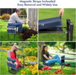 Foldable Garden Kneeler and Seat, Patented Thicker Wider Softer Kneeling Pad with Magnetic Stripe, 350lbs Heavy Duty Durable Garden Stool with Tool Bag, Gardening Gift for Women and Men - Image 5