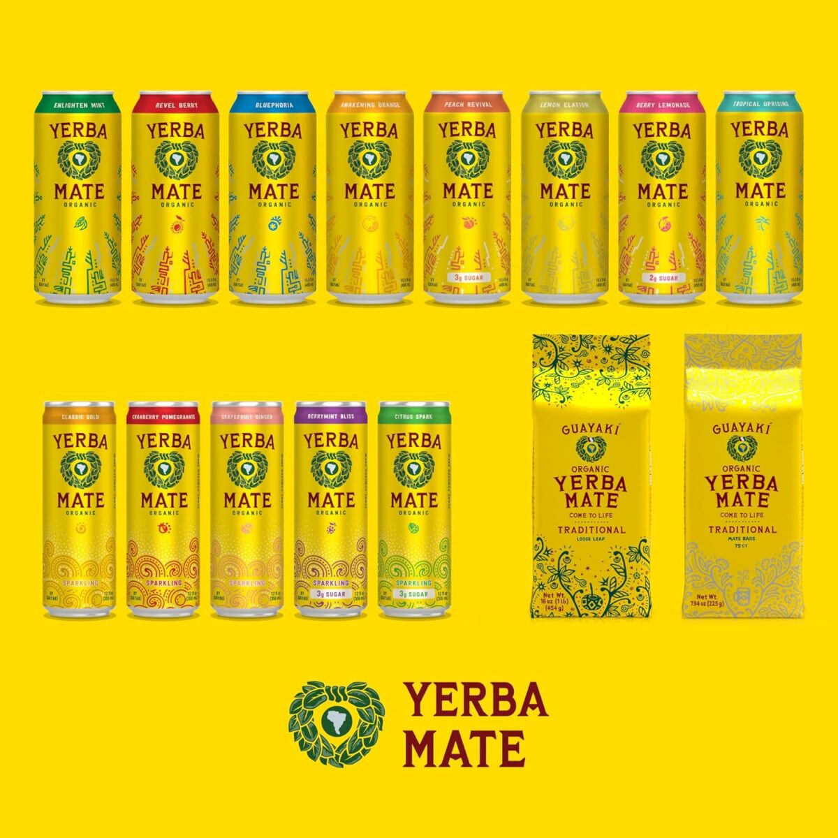 Guayakí Yerba Mate, Organic Energy Drink Alternative, Berry Lemonade, Low Sugar, 150mg Natural Caffeine, Better for You Energy & Focus, No Jitters or Crash, 15.5 Oz (Pack of 12) (Packaging May Vary) - Image 7