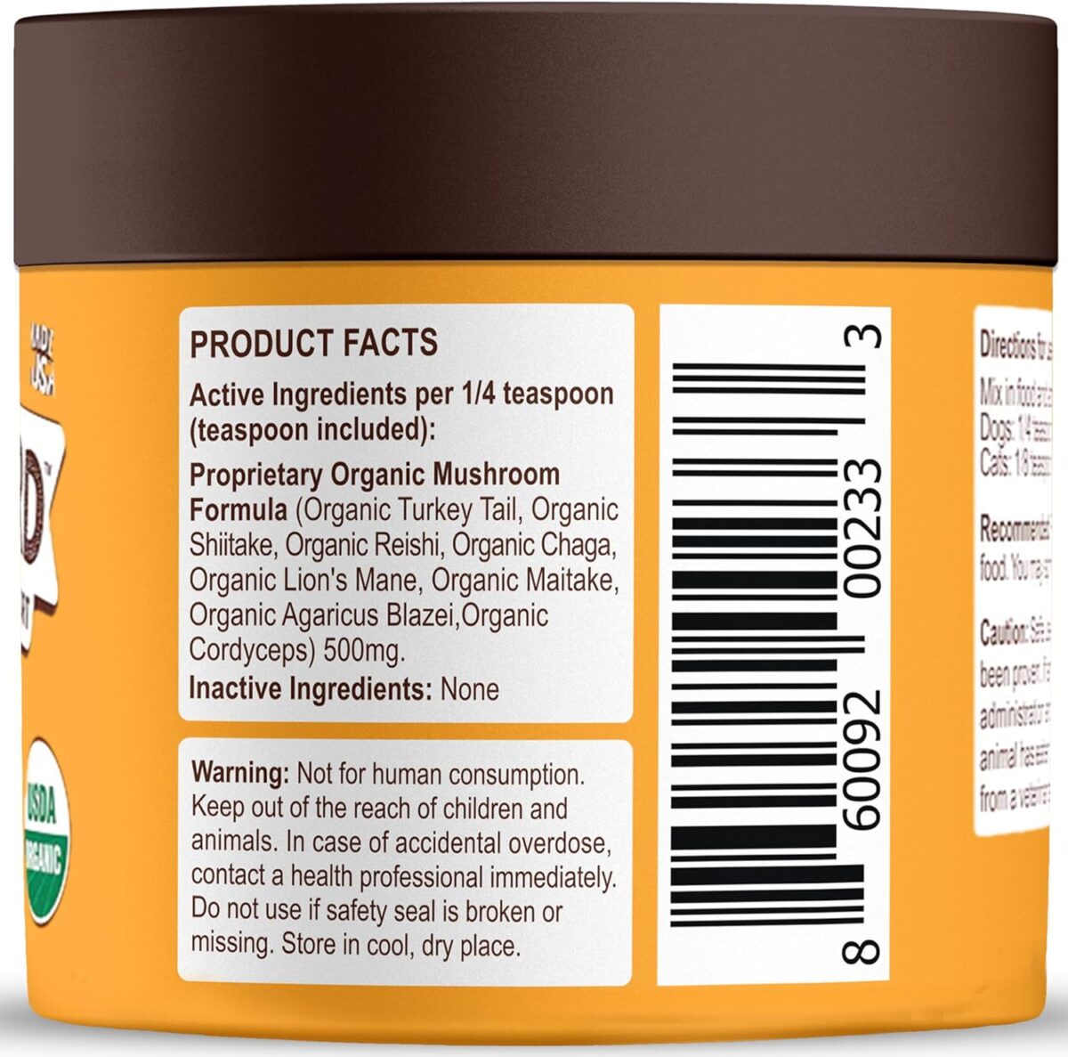 Petsmont Buddy Guard for Lumps and Bumps, Lipoma for Dogs & Cats, Patent Pending Organic 8 Mushroom Powder Blend Natural Dog Probiotic & Immune Support Chaga, Reishi, Lion's Mane, Turkey Tail Mushroom - Image 6