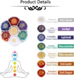CrystalTears 7 Chakra Crystal Stones Natural Reiki Healing Crystals Gemstones with Engraved Chakra Symbol Tumbled Polished Chakra Stone Kit for Meditation Crystal Therapy Gift for Christmas - Image 5